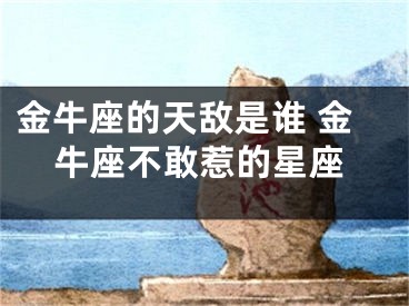 金牛座的天敌是谁 金牛座不敢惹的星座