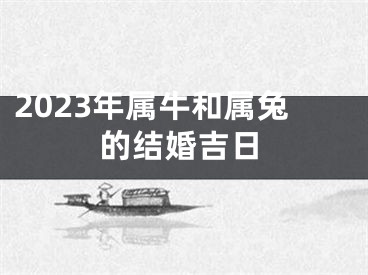 2023年属牛和属兔的结婚吉日