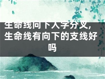 生命线向下人字分叉,生命线有向下的支线好吗