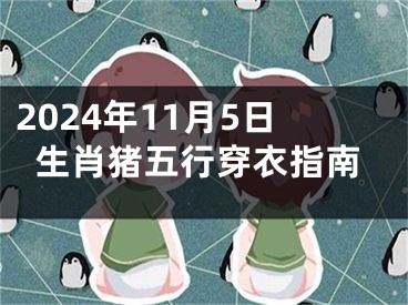 2024年11月5日生肖猪五行穿衣指南