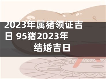 2023年属猪领证吉日 95猪2023年结婚吉日