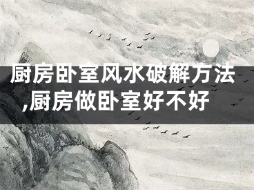厨房卧室风水破解方法,厨房做卧室好不好