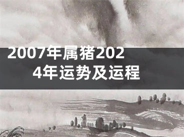 2007年属猪2024年运势及运程