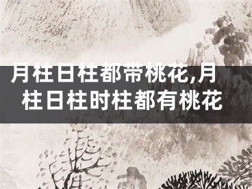 月柱日柱都带桃花,月柱日柱时柱都有桃花