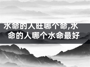 水命的人旺哪个命,水命的人哪个水命最好