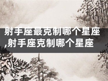 射手座最克制哪个星座,射手座克制哪个星座