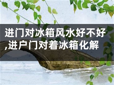 进门对冰箱风水好不好,进户门对着冰箱化解