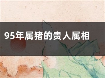 95年属猪的贵人属相