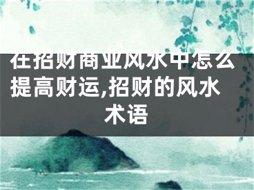 在招财商业风水中怎么提高财运,招财的风水术语