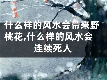 什么样的风水会带来野桃花,什么样的风水会连续死人