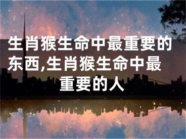 生肖猴生命中最重要的东西,生肖猴生命中最重要的人