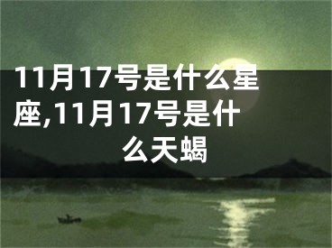 11月17号是什么星座,11月17号是什么天蝎