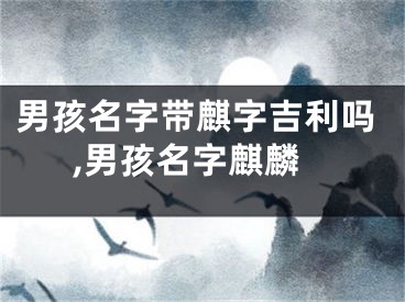 男孩名字带麒字吉利吗,男孩名字麒麟