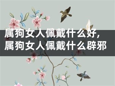 属狗女人佩戴什么好,属狗女人佩戴什么辟邪