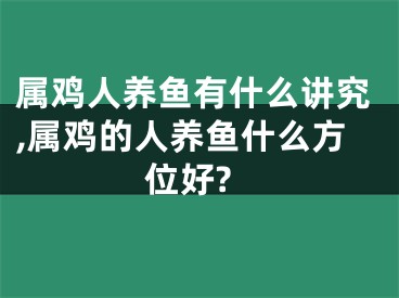 属鸡人养鱼有什么讲究,属鸡的人养鱼什么方位好?