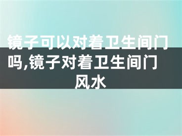 镜子可以对着卫生间门吗,镜子对着卫生间门风水