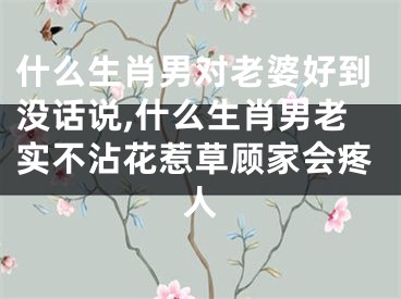 什么生肖男对老婆好到没话说,什么生肖男老实不沾花惹草顾家会疼人
