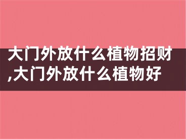 大门外放什么植物招财,大门外放什么植物好
