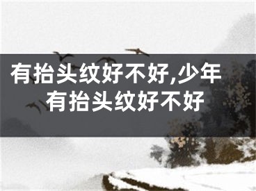 有抬头纹好不好,少年有抬头纹好不好