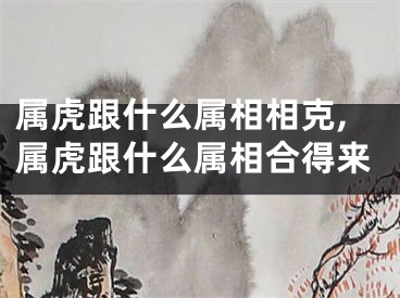 属虎跟什么属相相克,属虎跟什么属相合得来