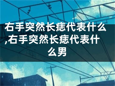 右手突然长痣代表什么,右手突然长痣代表什么男