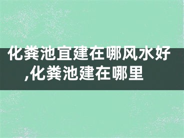 化粪池宜建在哪风水好,化粪池建在哪里