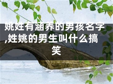 姚姓有涵养的男孩名字,姓姚的男生叫什么搞笑