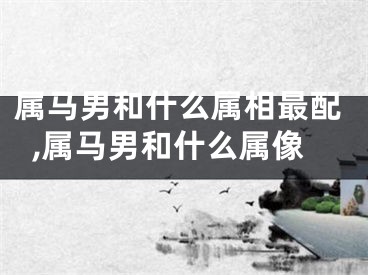 属马男和什么属相最配,属马男和什么属像