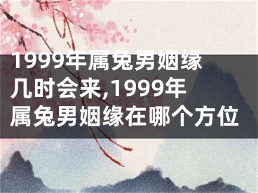 1999年属兔男姻缘几时会来,1999年属兔男姻缘在哪个方位