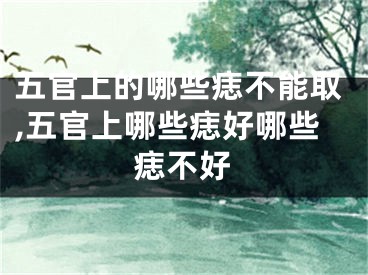 五官上的哪些痣不能取,五官上哪些痣好哪些痣不好