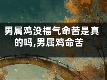 男属鸡没福气命苦是真的吗,男属鸡命苦