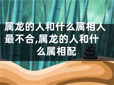 属龙的人和什么属相人最不合,属龙的人和什么属相配