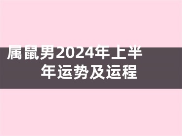 属鼠男2024年上半年运势及运程