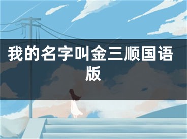 我的名字叫金三顺国语版