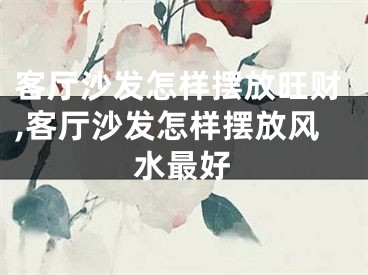 客厅沙发怎样摆放旺财,客厅沙发怎样摆放风水最好