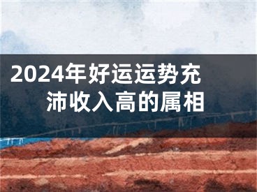 2024年好运运势充沛收入高的属相