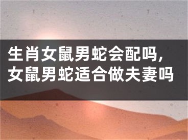 生肖女鼠男蛇会配吗,女鼠男蛇适合做夫妻吗