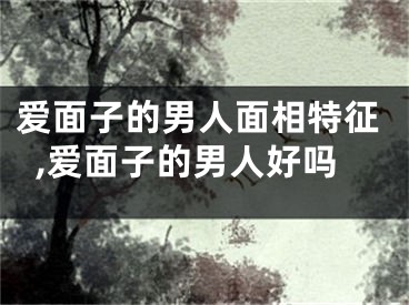 爱面子的男人面相特征,爱面子的男人好吗