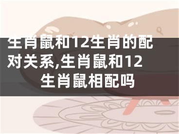 生肖鼠和12生肖的配对关系,生肖鼠和12生肖鼠相配吗