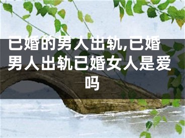 已婚的男人出轨,已婚男人出轨已婚女人是爱吗