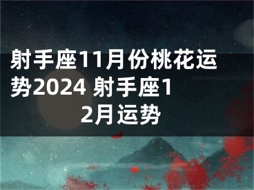 射手座11月份桃花运势2024 射手座12月运势