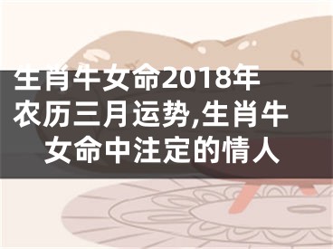 生肖牛女命2018年农历三月运势,生肖牛女命中注定的情人