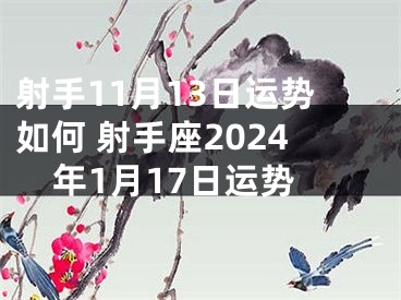 射手11月13日运势如何 射手座2024年1月17日运势