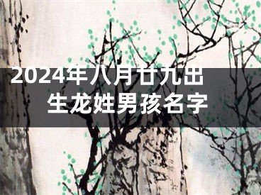 2024年八月廿九出生龙姓男孩名字