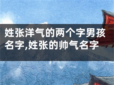 姓张洋气的两个字男孩名字,姓张的帅气名字