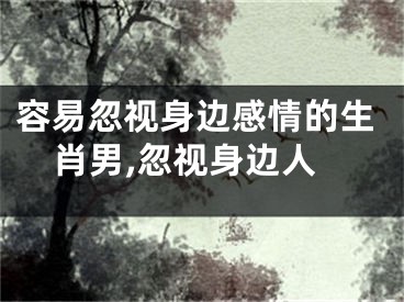 容易忽视身边感情的生肖男,忽视身边人