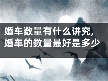 婚车数量有什么讲究,婚车的数量最好是多少