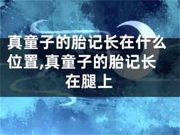 真童子的胎记长在什么位置,真童子的胎记长在腿上