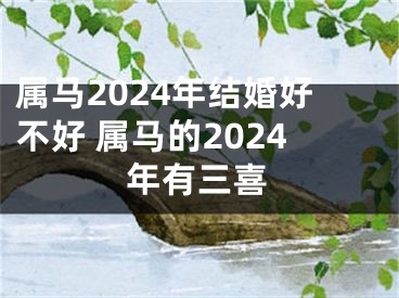 属马2024年结婚好不好 属马的2024年有三喜