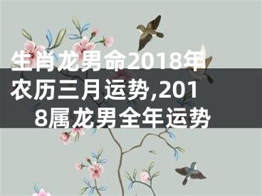 生肖龙男命2018年农历三月运势,2018属龙男全年运势